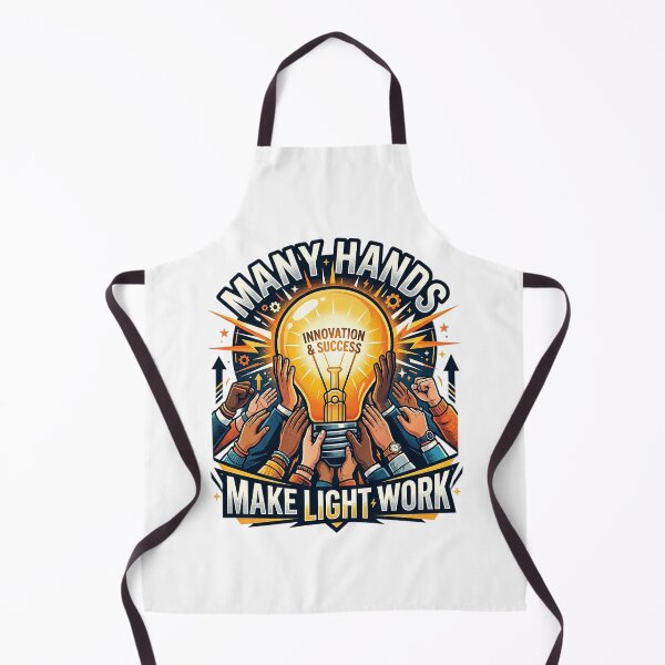 Item preview, Many Hands Make Light Work Teamwork Innovation Success Graphic Tee Design designed and sold by Nubian Style.