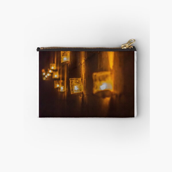 Item preview, Warm Night Lanterns Glow Along Rustic Wall, Creating Cozy Street Lighting Ambiance With Soft Glows designed and sold by Nmallia.
