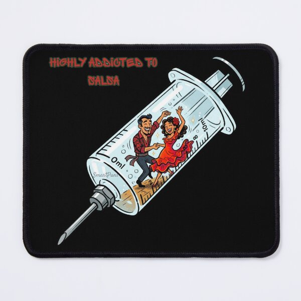 Item preview, Highly Addicted to Salsa Ironic Syringe - 3D Latin Dance Pun designed and sold by SmartPuns.