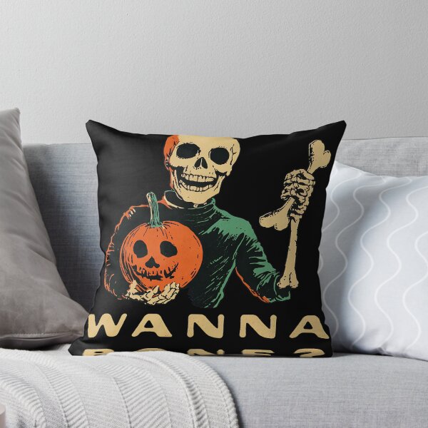 Item preview, Wanna Bone Funny Halloween Skeleton Pun designed and sold by ZEtexaxe.