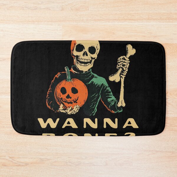 Item preview, Wanna Bone Funny Halloween Skeleton Pun designed and sold by ZEtexaxe.
