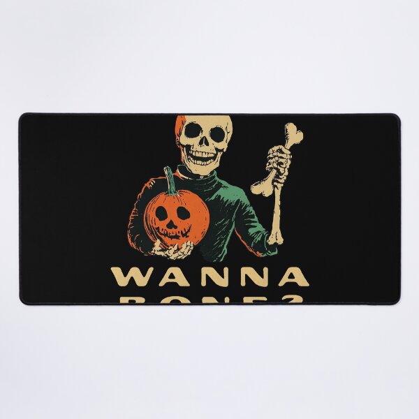 Item preview, Wanna Bone Funny Halloween Skeleton Pun designed and sold by ZEtexaxe.