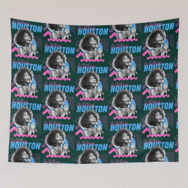 Item preview, Whitney Houston Singing Retro For Music Fans Gift For 80S Pop Lovers designed and sold by KerenzaJohnson.