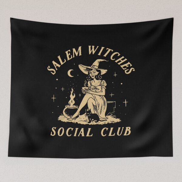 Item preview, Salem Witches Social Club Vintage Coffee Witch designed and sold by ketttitisandnon.