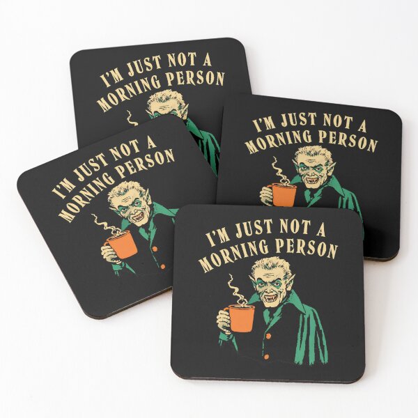Item preview, I'm Just Not A Morning Person Funny Vampire Coffee designed and sold by ketttitisandnon.