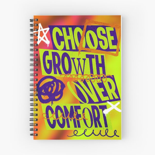 Item preview, Choose Growth Over Comfort Psychology T-Shirt, Success Motivation designed and sold by baretyas.