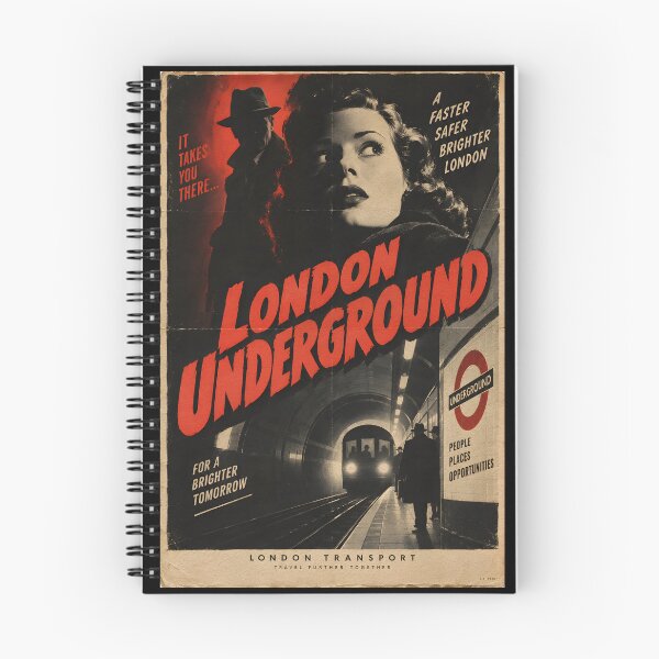 Item preview, London Underground Tube Noir designed and sold by Wanderdreaming.