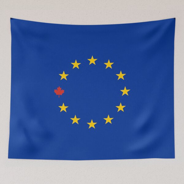Item preview, European Union with Canada Flag designed and sold by dqb1242.