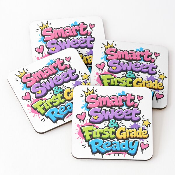 Item preview, Smart, Sweet & First Grade Ready – Colorful School Pride designed and sold by MomParentADHD.