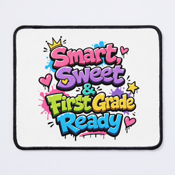 Item preview, Smart, Sweet & First Grade Ready – Colorful School Pride designed and sold by MomParentADHD.