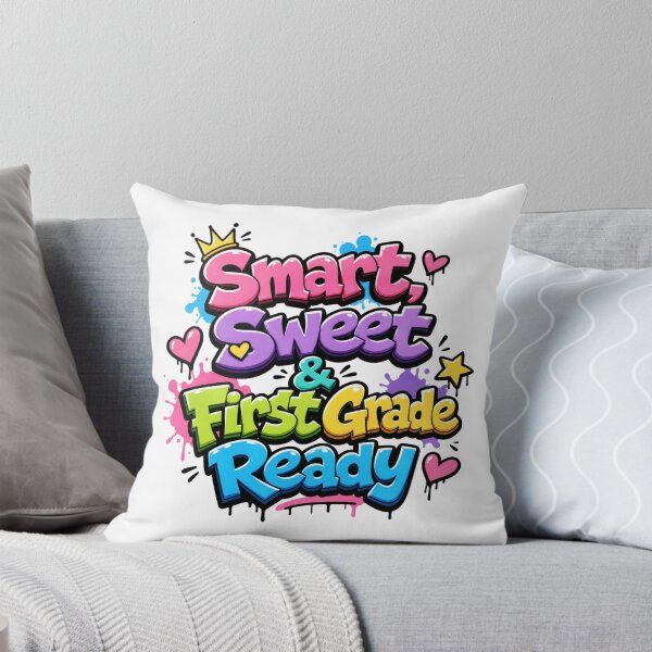 Item preview, Smart, Sweet & First Grade Ready – Colorful School Pride designed and sold by MomParentADHD.