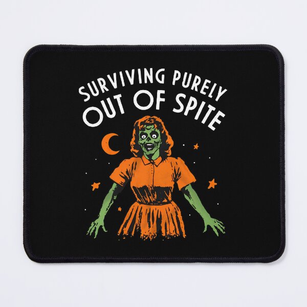 Item preview, Surviving Purely Out Of Spite Funny Retro Zombie designed and sold by ketttitisandnon.