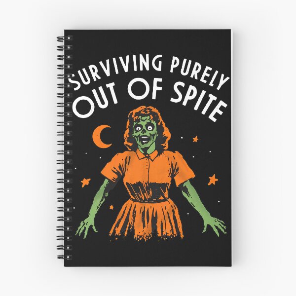 Item preview, Surviving Purely Out Of Spite Funny Retro Zombie designed and sold by ketttitisandnon.