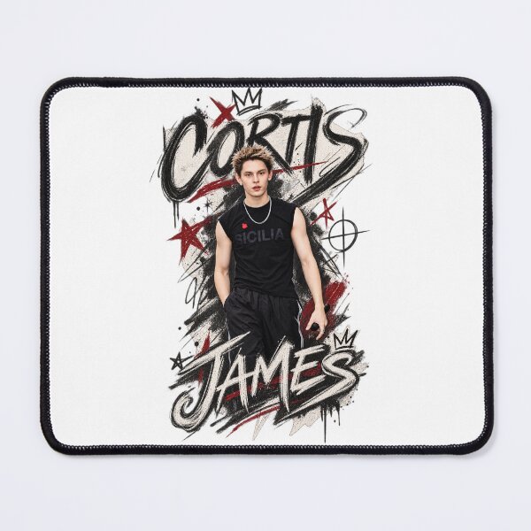 Item preview, James CORTIS Layered Brush Sticker | Abstract Text Decal designed and sold by Valeree Store.
