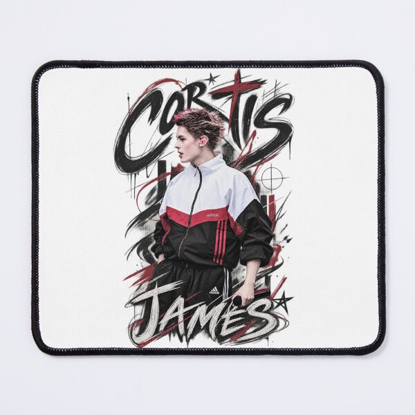Item preview, James CORTIS Calligraphy Graphic Tee | Abstract Brush Art designed and sold by Valeree Store.
