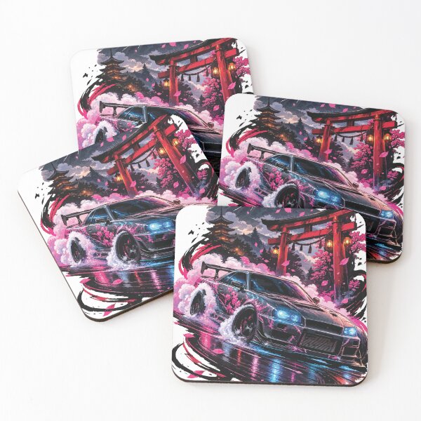 Item preview, Neon Sakura Drift – Japanese Night Racer designed and sold by MeGasis.