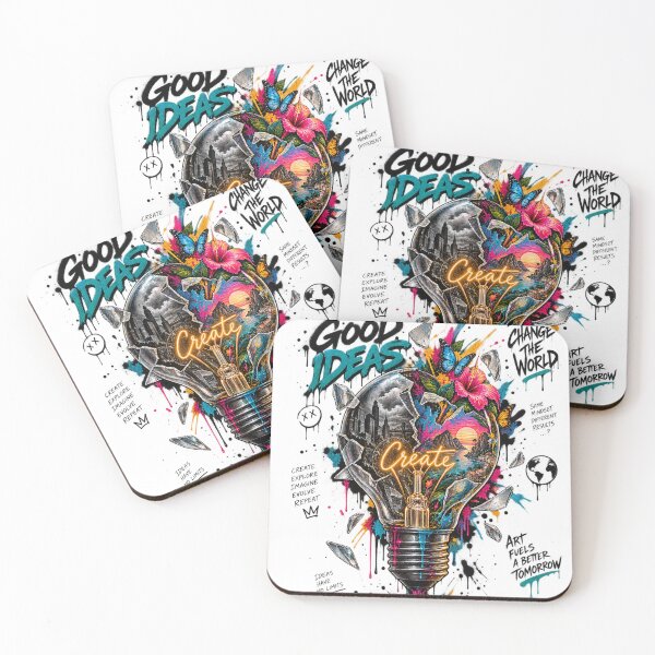 Item preview, Create Your World – Broken Light Bulb Colorful Street Art designed and sold by Puraenergia Stickers.
