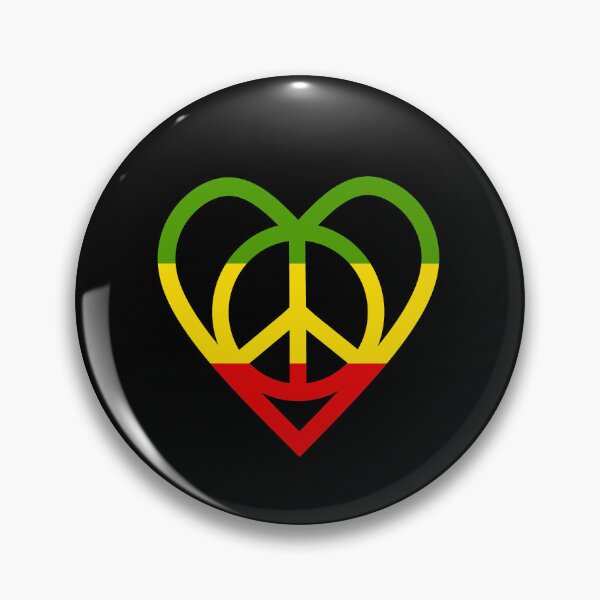 Item preview, Rasta Peace And Love Symbol designed and sold by Sartoris Art.