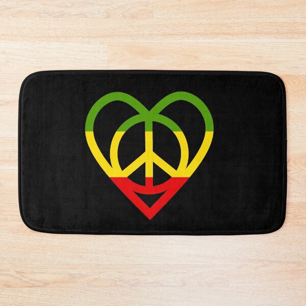 Artikelvorschau, Rasta-Symbol für Frieden und Liebe entworfen und verkauft von Sartoris Art.
