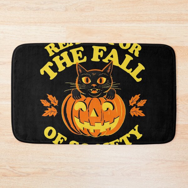 Item preview, Ready For The Fall Of Society Funny Black Cat Pumpkin designed and sold by ZEtexaxe.