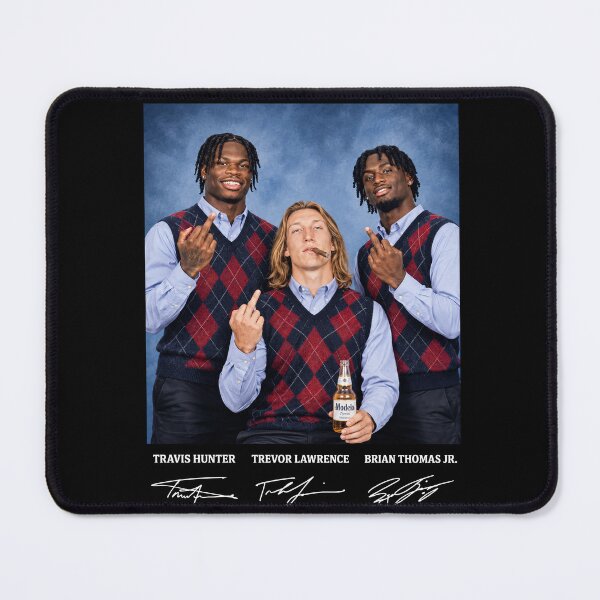 Item preview, Travis Hunter Trevor Lawrence Brian Thomas Jr Middle Finger Funny designed and sold by gernays.