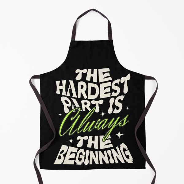 Item preview, Hardest Part Is The Beginning T-Shirt, Retro Motivational Quote designed and sold by baretyas.