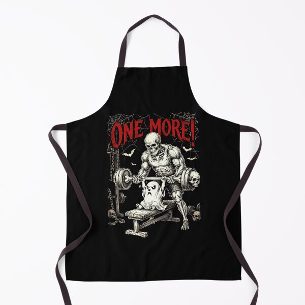 Item preview, One More Rep Skeleton Gym Halloween Workout designed and sold by ArcaneArtistry.