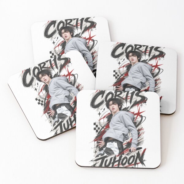 Item preview, Juhoon CORTIS Calligraphy Brush Sticker | Abstract Ink Decal designed and sold by Valeree Store.