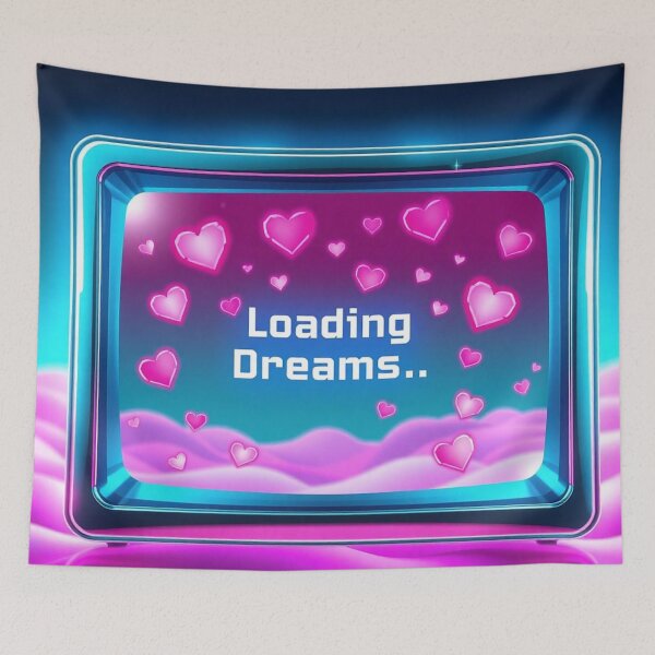 Item preview,  Retro Computer Monitor Loading Dreams Vaporwave designed and sold by IntelliMindDesigns.