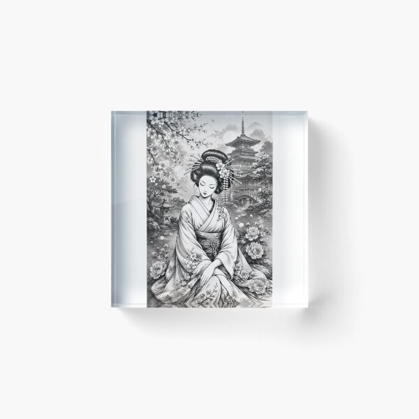 Item preview, Geisha Girl with Temple designed and sold by MackandTeez.