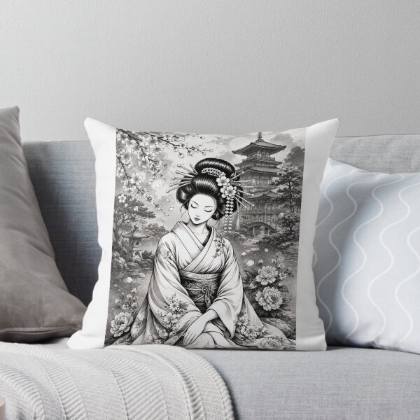 Item preview, Geisha Girl with Temple designed and sold by MackandTeez.