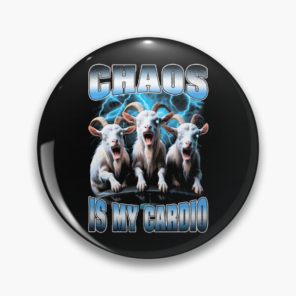 Item preview, Chaos Is My Cardio Funny Zombie Goats Vintage Rap designed and sold by aynorsadier.