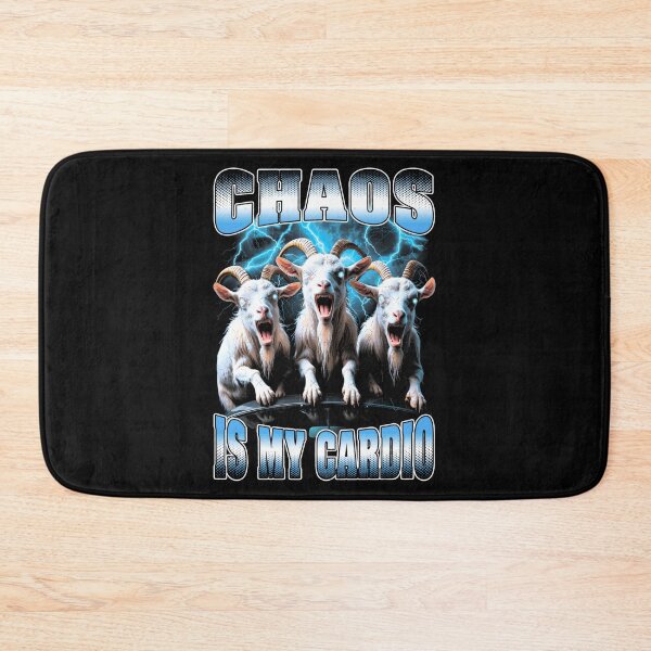 Item preview, Chaos Is My Cardio Funny Zombie Goats Vintage Rap designed and sold by aynorsadier.