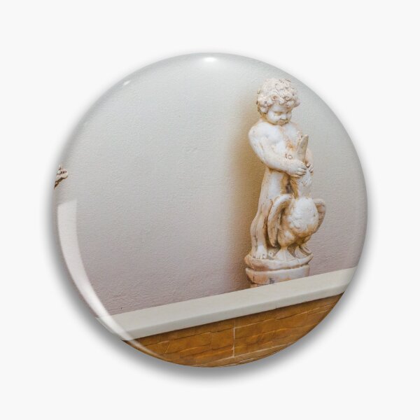 Item preview, Three Stone Cherub Statues Aligned Along White Wall as Decorative Indoor Sculpture Display designed and sold by Nmallia.