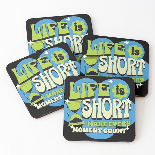 Item preview, Life Is Short Hourglass Retro T-Shirt, Vintage 70s Positivity designed and sold by vec4u.