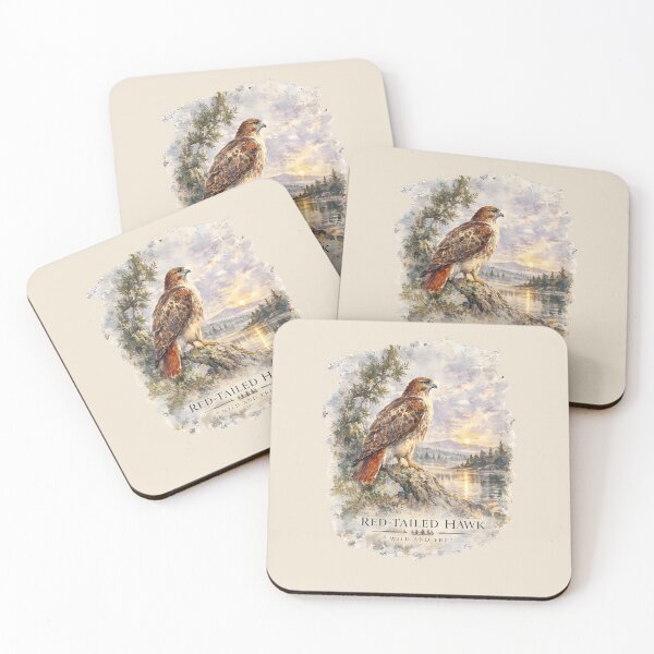 Item preview, Wild and Free – Red-Tailed Hawk Nature Art designed and sold by SusanSweetArt.