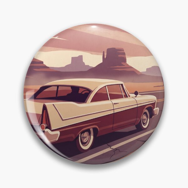 Item preview, Classic Car on Desert Highway designed and sold by Pop Garage.