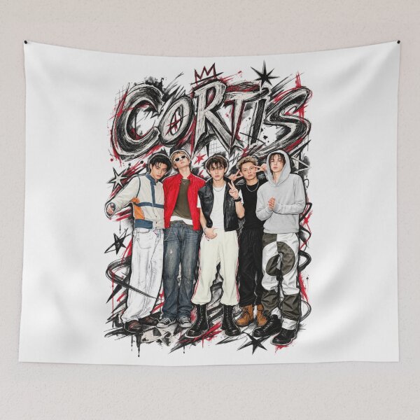 Item preview, CORTIS Experimental Calligraphy Phone Case | Black Ink Art designed and sold by Valeree Store.