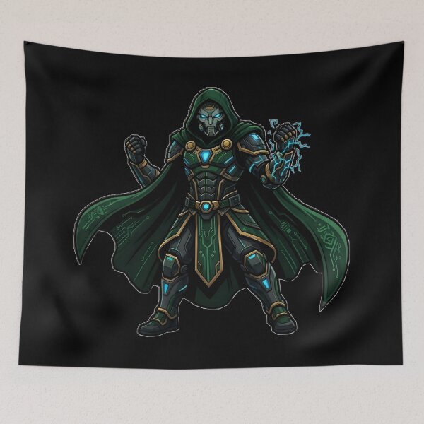 Item preview, Futuristic Hooded Tech Warrior – Cyberpunk Dark Armor Character Design designed and sold by IMMIX Store.