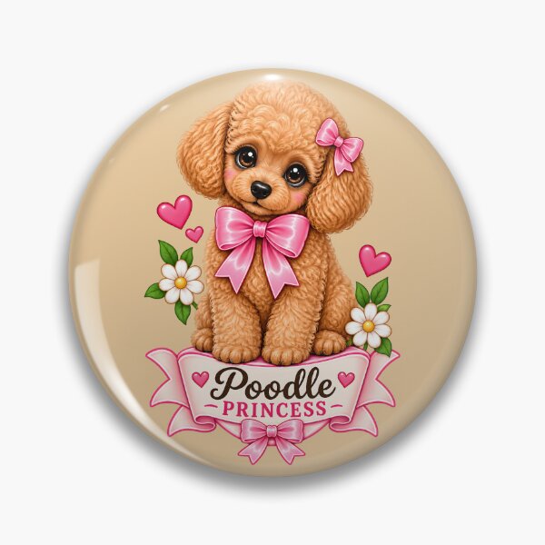 Item preview, Poodle Princess – Cute Coquette Poodle designed and sold by AnyMar2023.