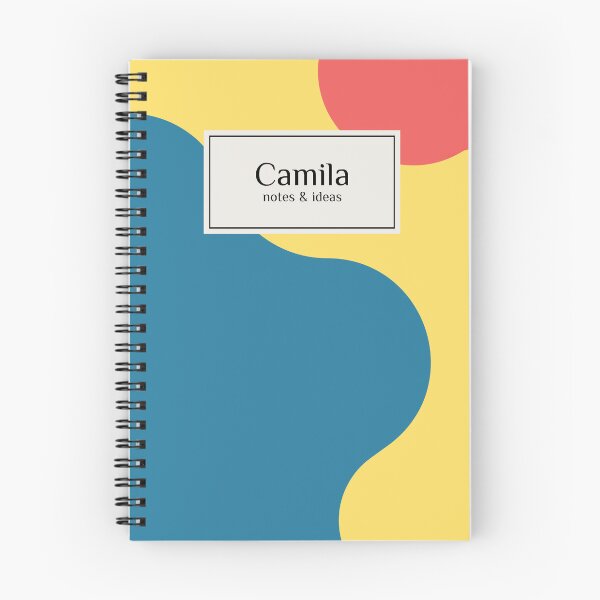 Item preview, Camila Personalized Bold Blob Color Notebook Cover designed and sold by AhmedZouita.