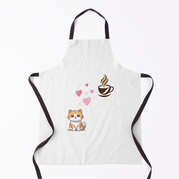 Aperçu de l'œuvre MIGNON CHAT ET CAFÉ SANS COUTURE, ART ESTHÉTIQUE créée et vendue par eihabo.