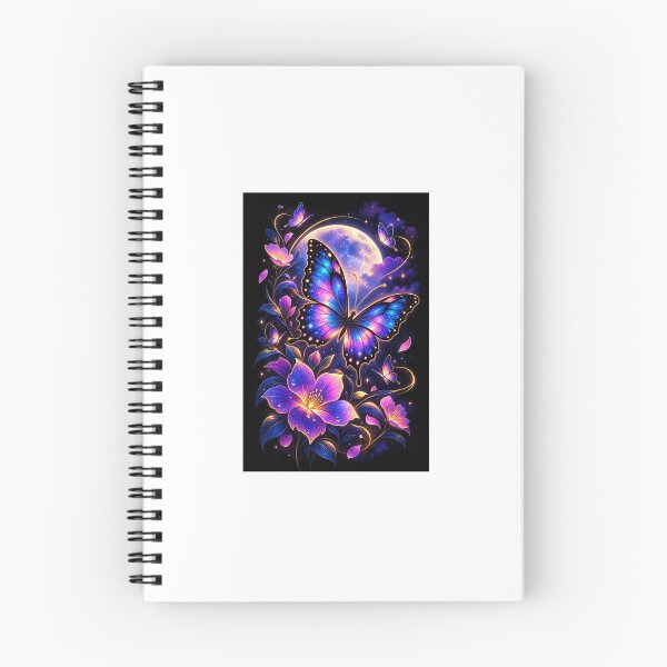 Item preview, Luminescent Butterflies and Magical Floral Full Moon designed and sold by Ak-art-shop.