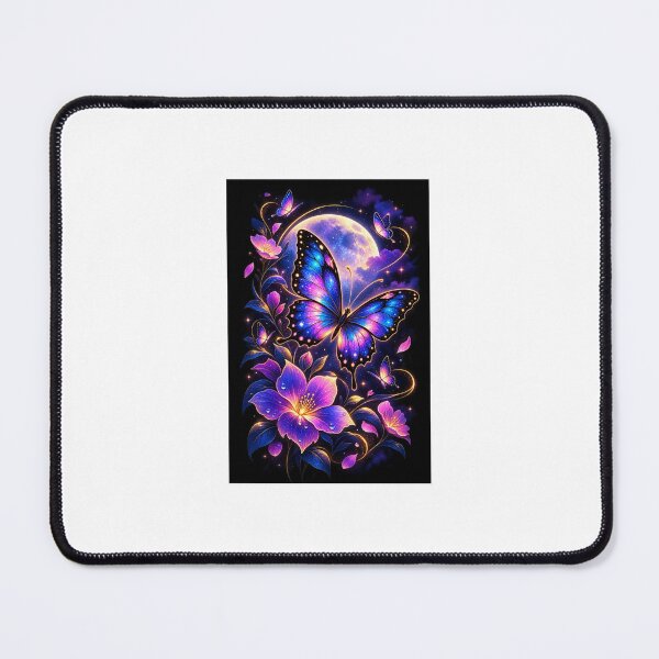 Item preview, Luminescent Butterflies and Magical Floral Full Moon designed and sold by Ak-art-shop.