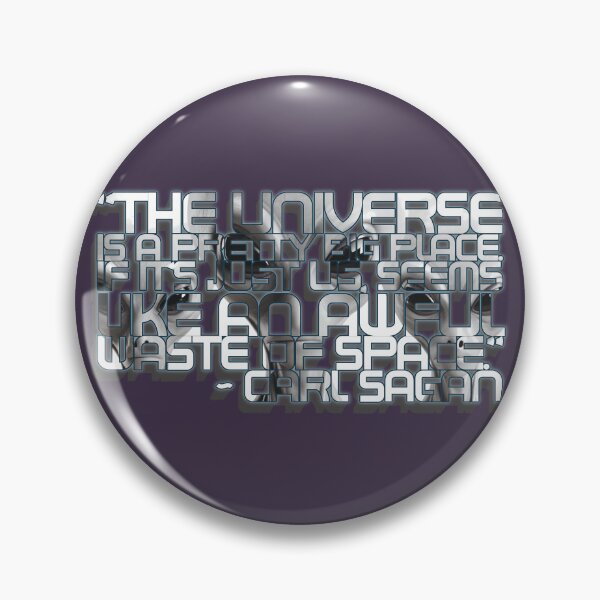 Item preview, Carl Sagan Quote Stencil (The Universe is Pretty Big) designed and sold by Cathedral of Curiosity.
