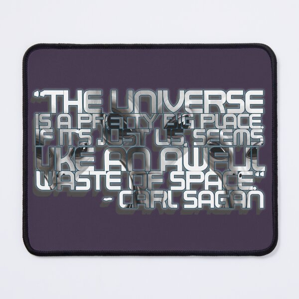 Item preview, Carl Sagan Quote Stencil (The Universe is Pretty Big) designed and sold by Cathedral of Curiosity.