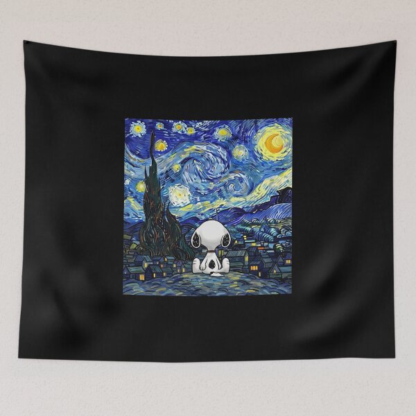 Item preview, Snoopy Starry Night designed and sold by maxxeo.