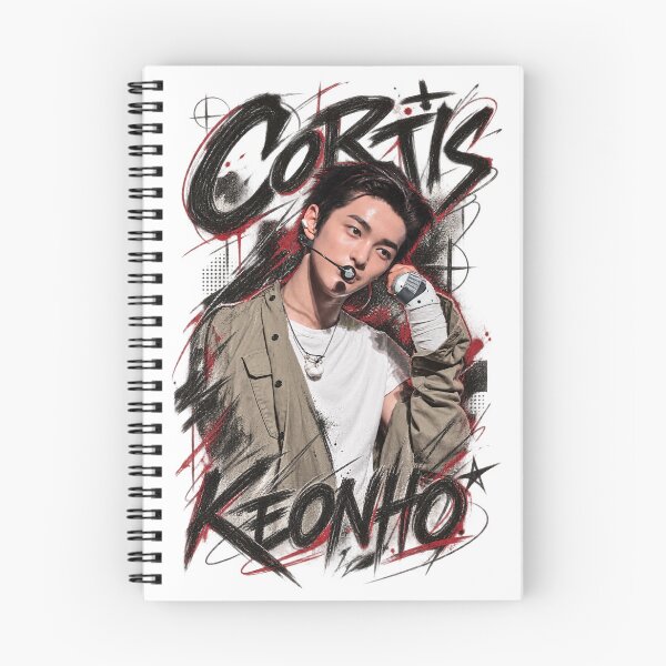 Item preview, Keonho CORTIS Abstract Ink Graphic Tee | Typographic Print designed and sold by Valeree Store.