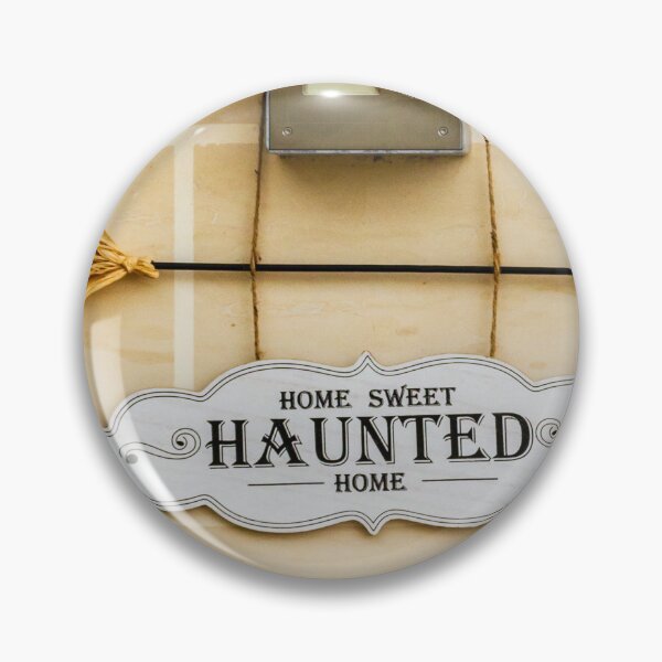 Item preview, Home Sweet Haunted Home Sign With Intercom and Broom Decor For Halloween designed and sold by Nmallia.