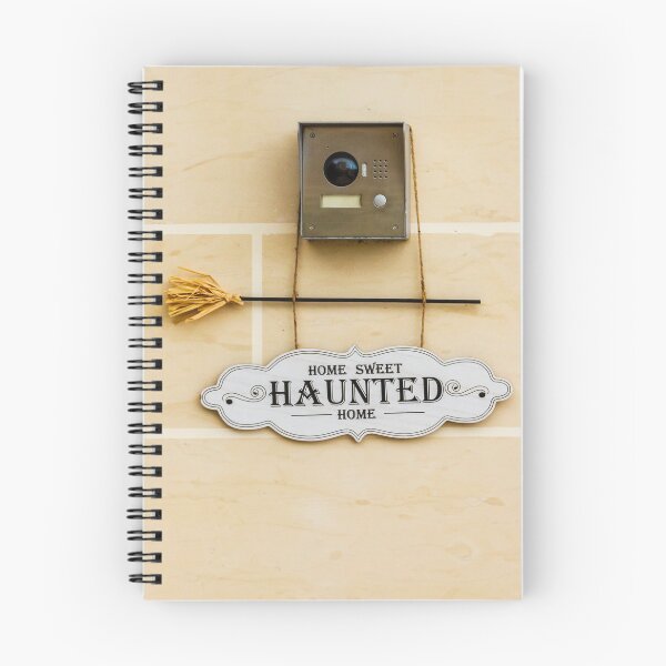 Item preview, Home Sweet Haunted Home Sign With Intercom and Broom Decor For Halloween designed and sold by Nmallia.